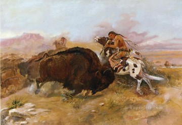 Carne para la tribu 1891 Charles Marion Russell Pinturas al óleo